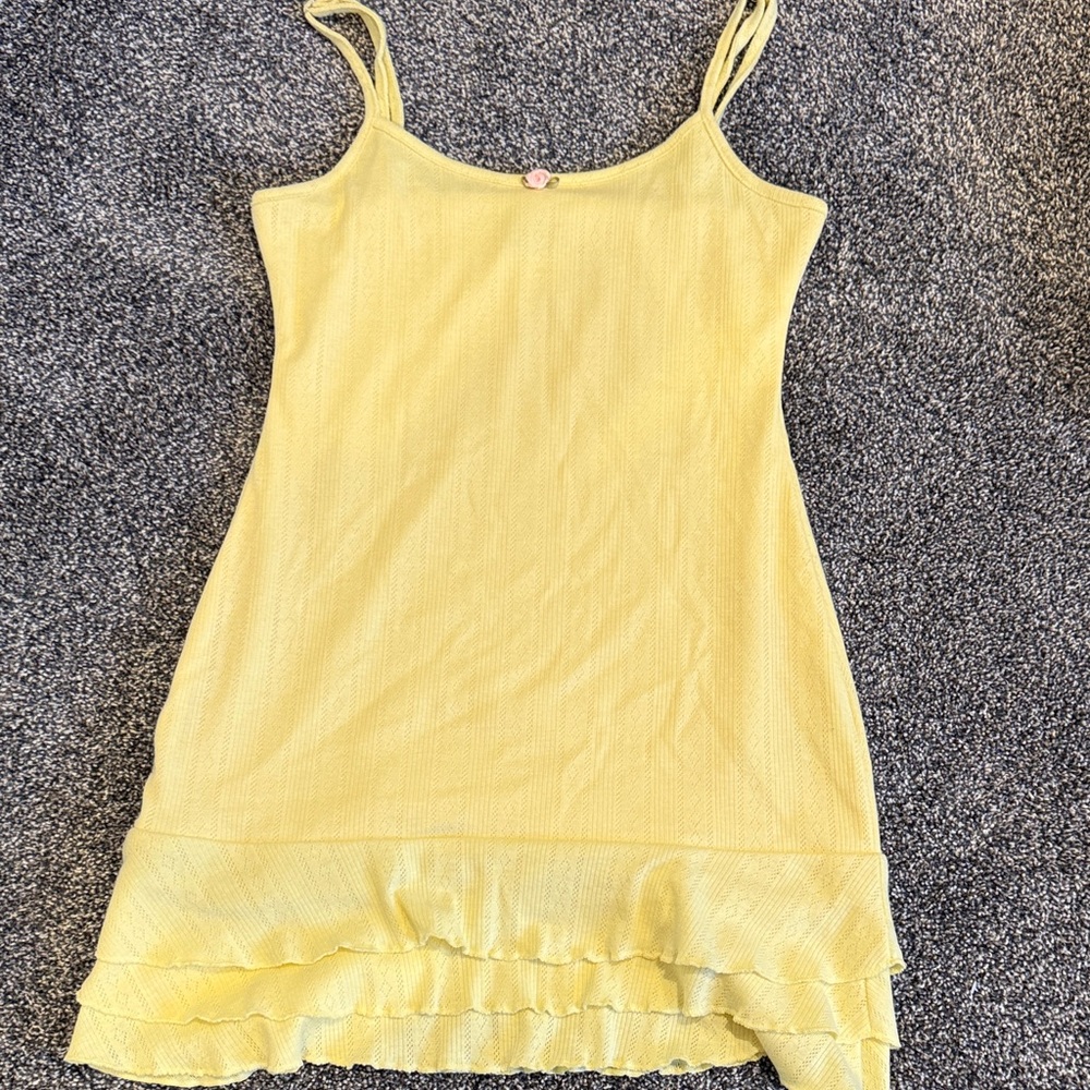 Edikted Sleeveless Dress with Ruffle Hem